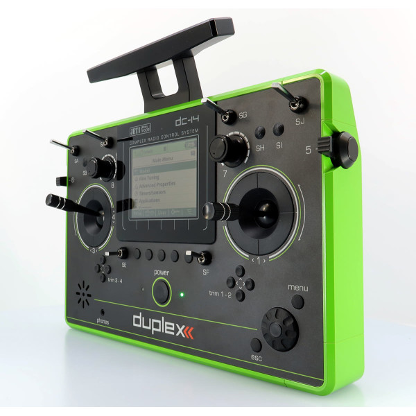 Vysielač JETI DUPLEX DC-14 II – zelený (Rev.2) Vysielač JETI DUPLEX DC-14 II – zelený (Rev.2)