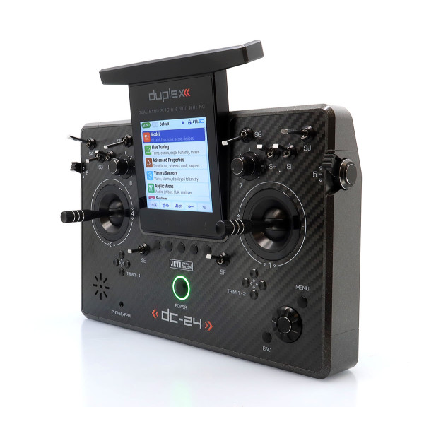 Vysielač JETI DUPLEX DC-24II Carbon Line – sivá lakovaná (Rev.2) Vysielač JETI DUPLEX DC-24II Carbon Line – sivá lakovaná (Rev.2)